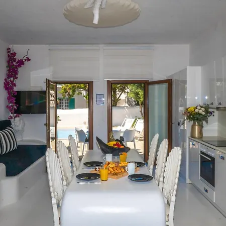 Tatil Evi Mykonos Pearl House With Pool In The Heart Of Town *
